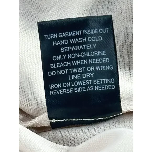 Trixxi Boho Floral Ruffle Mini Dress Beige Sheer Puff Sleeve Women’s Large - Picture 8 of 13